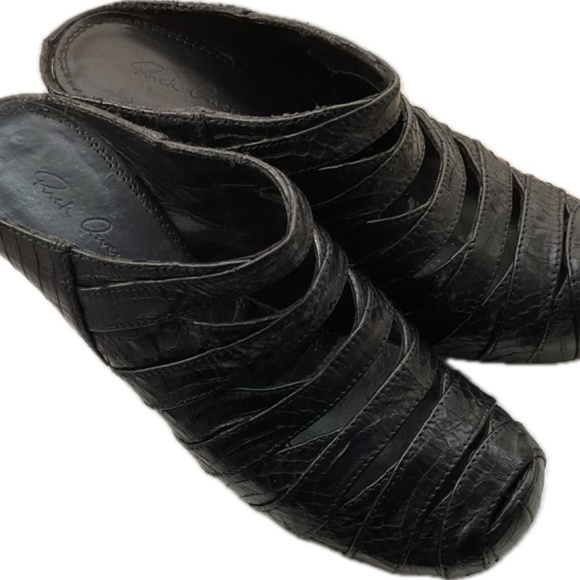 Rick Owens Dust Snake Platform Heel Wedge Mules size 39 1/2" EU - Picture 4 of 12